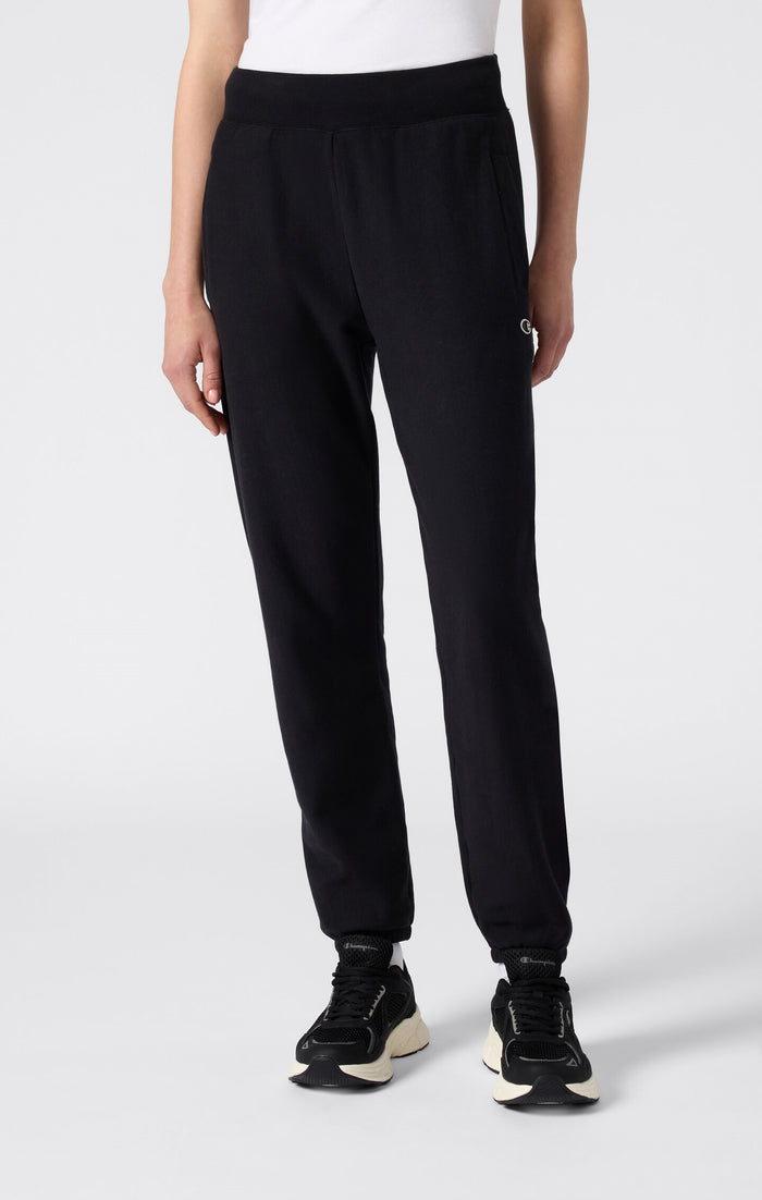 Women's Reverse Weave Washed Elastic Cuff Pants