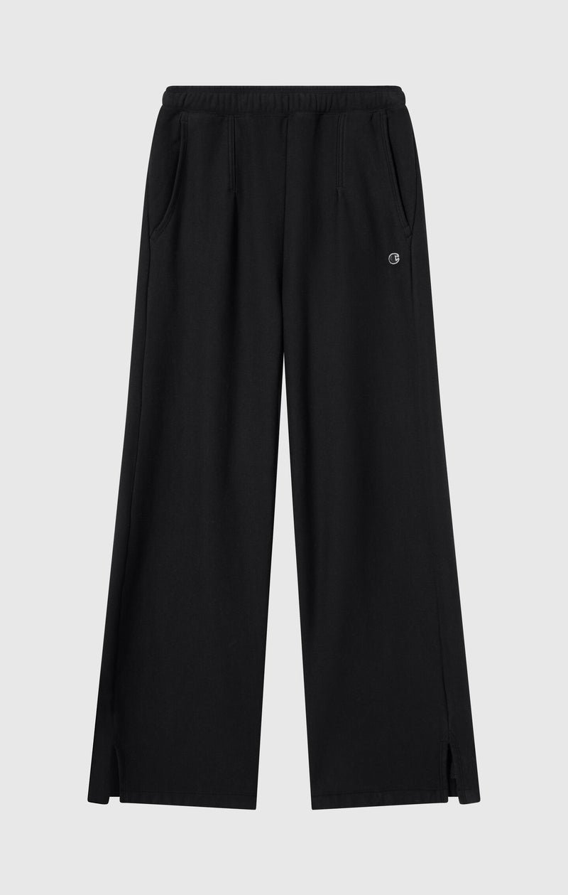 Pantalon Reverse Weave effet délavé avec ourlet droit - Femmes