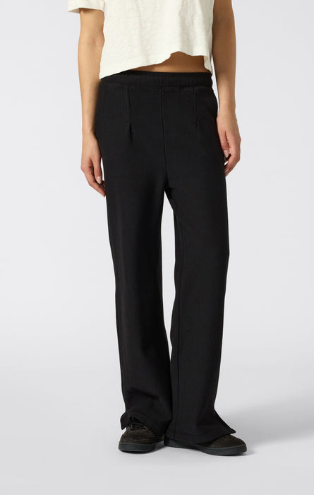 Pantaloni Donna Reverse Weave effetto lavato con orlo dritto