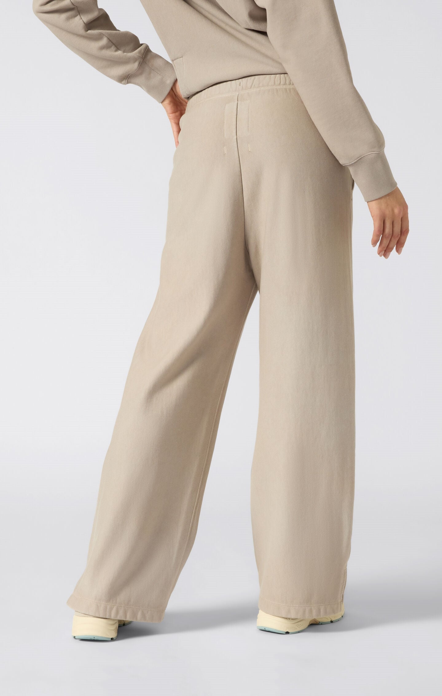 Women's Reverse Weave Washed Straight Hem Pants