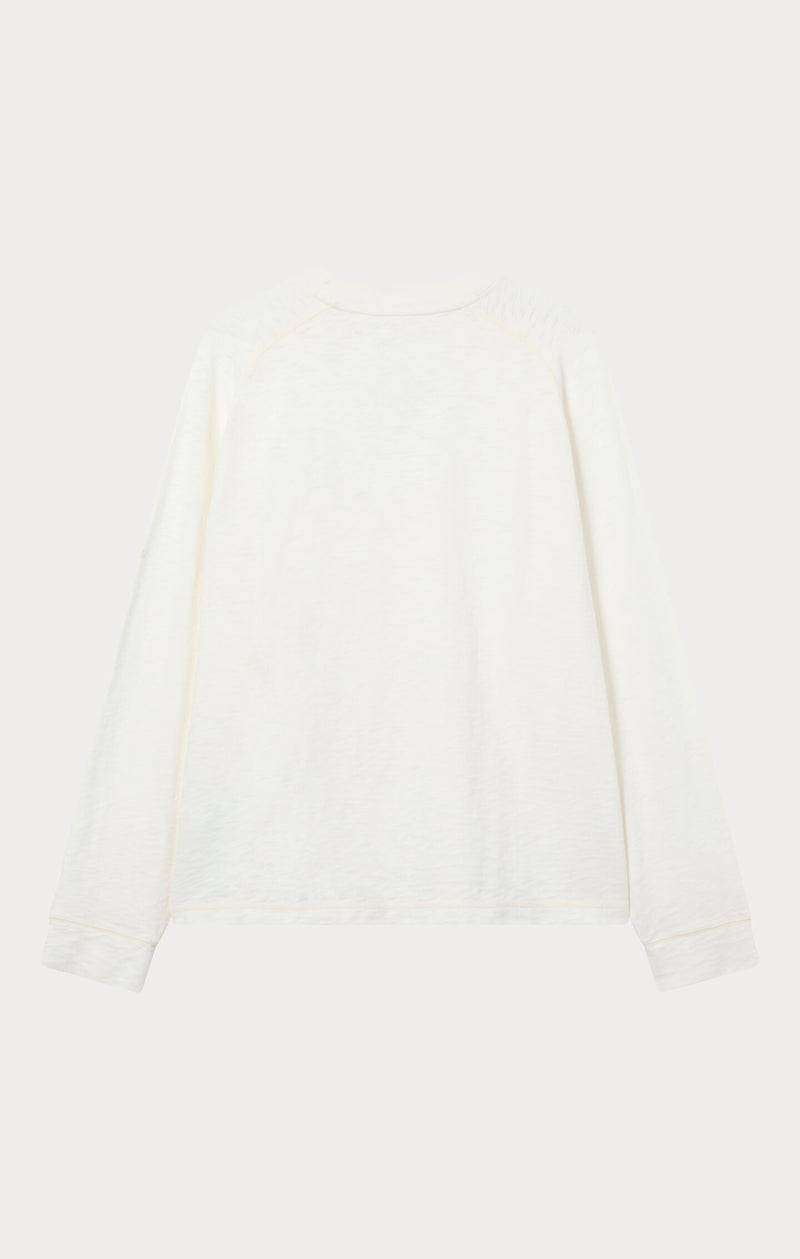 Women's Reverse Weave Washed Long Sleeve Crewneck T-Shirt