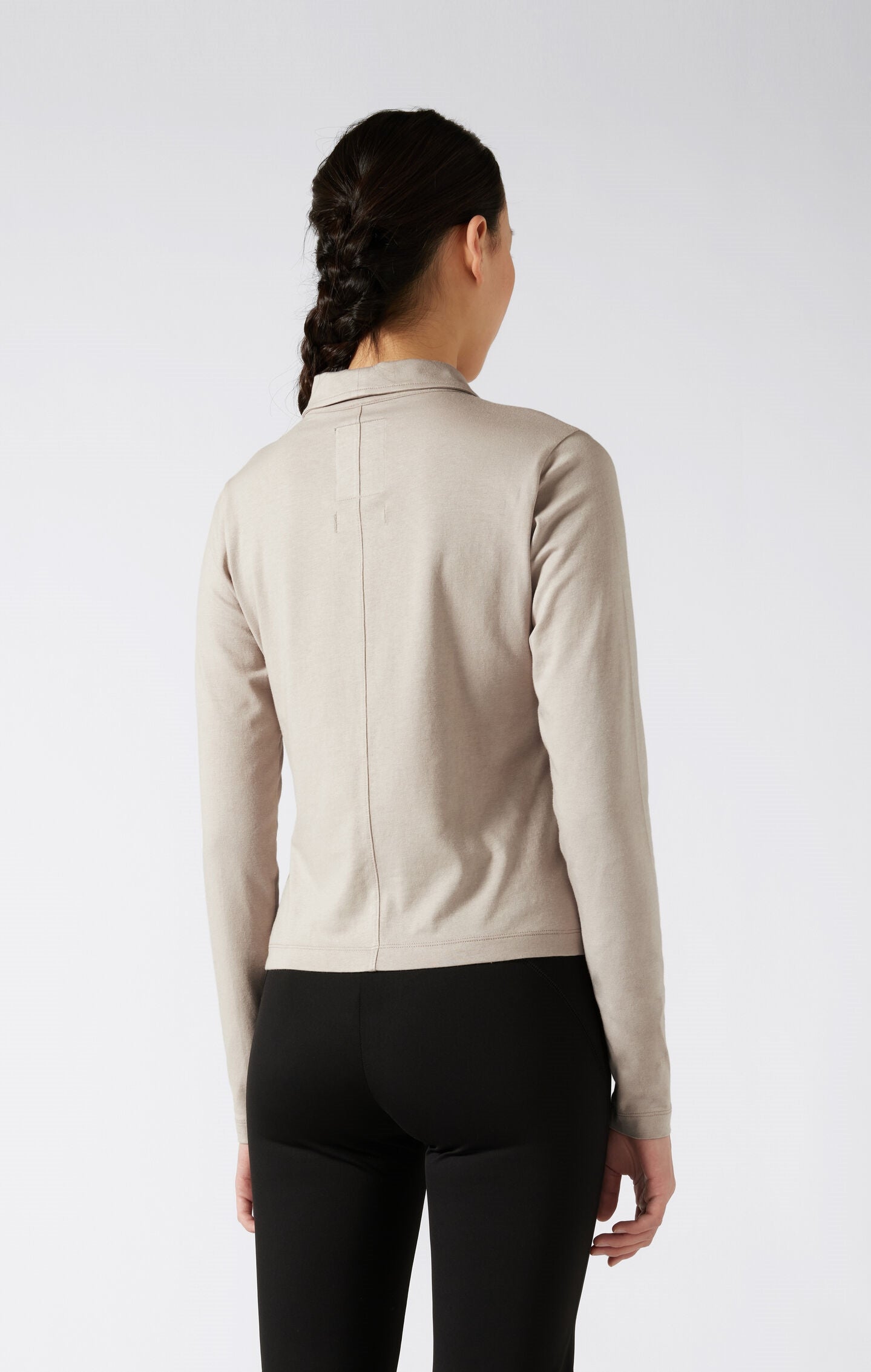 Polo Donna Reverse Weave effetto lavato a vestibilità slim