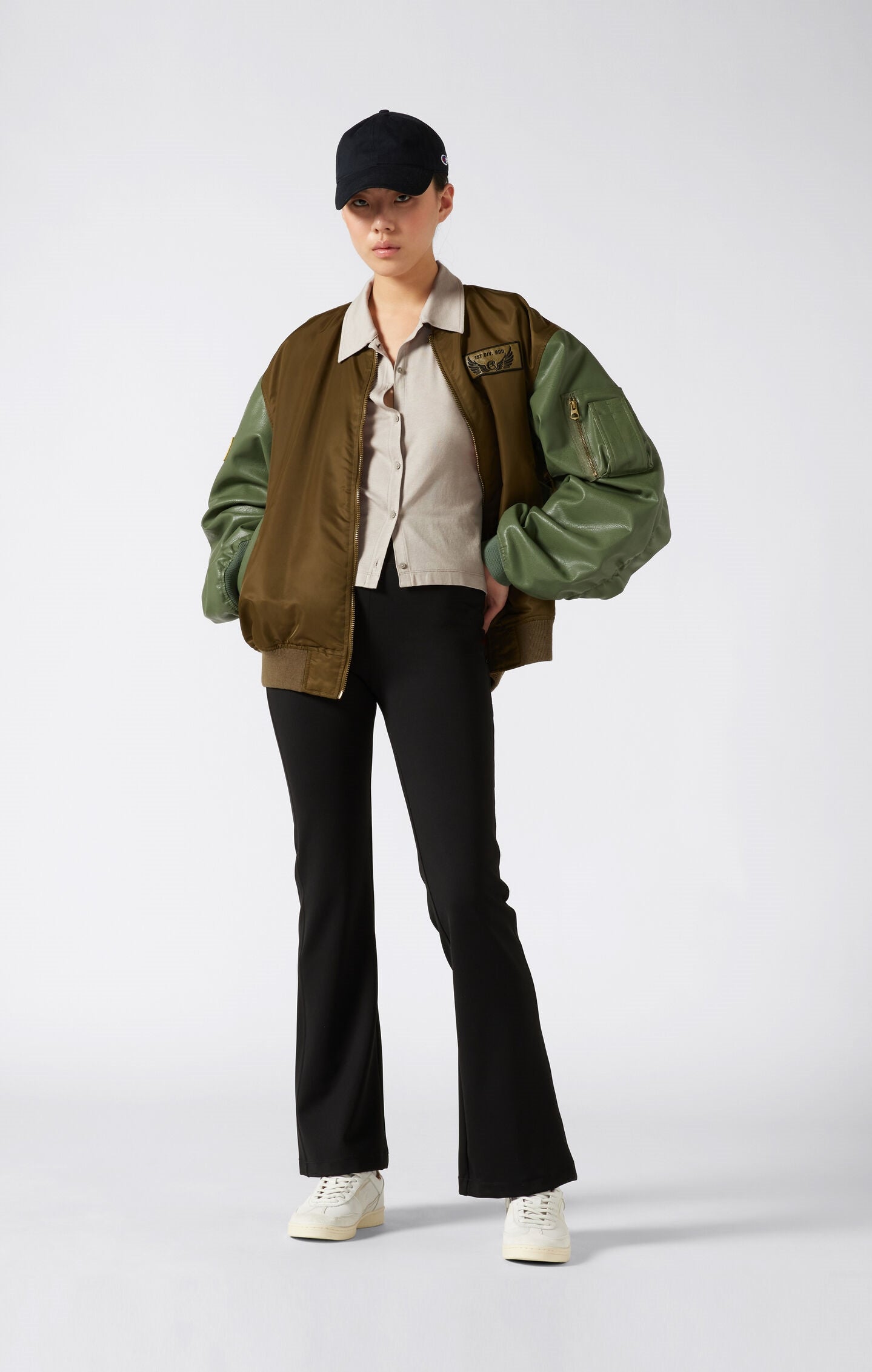 Polo Donna Reverse Weave effetto lavato a vestibilità slim