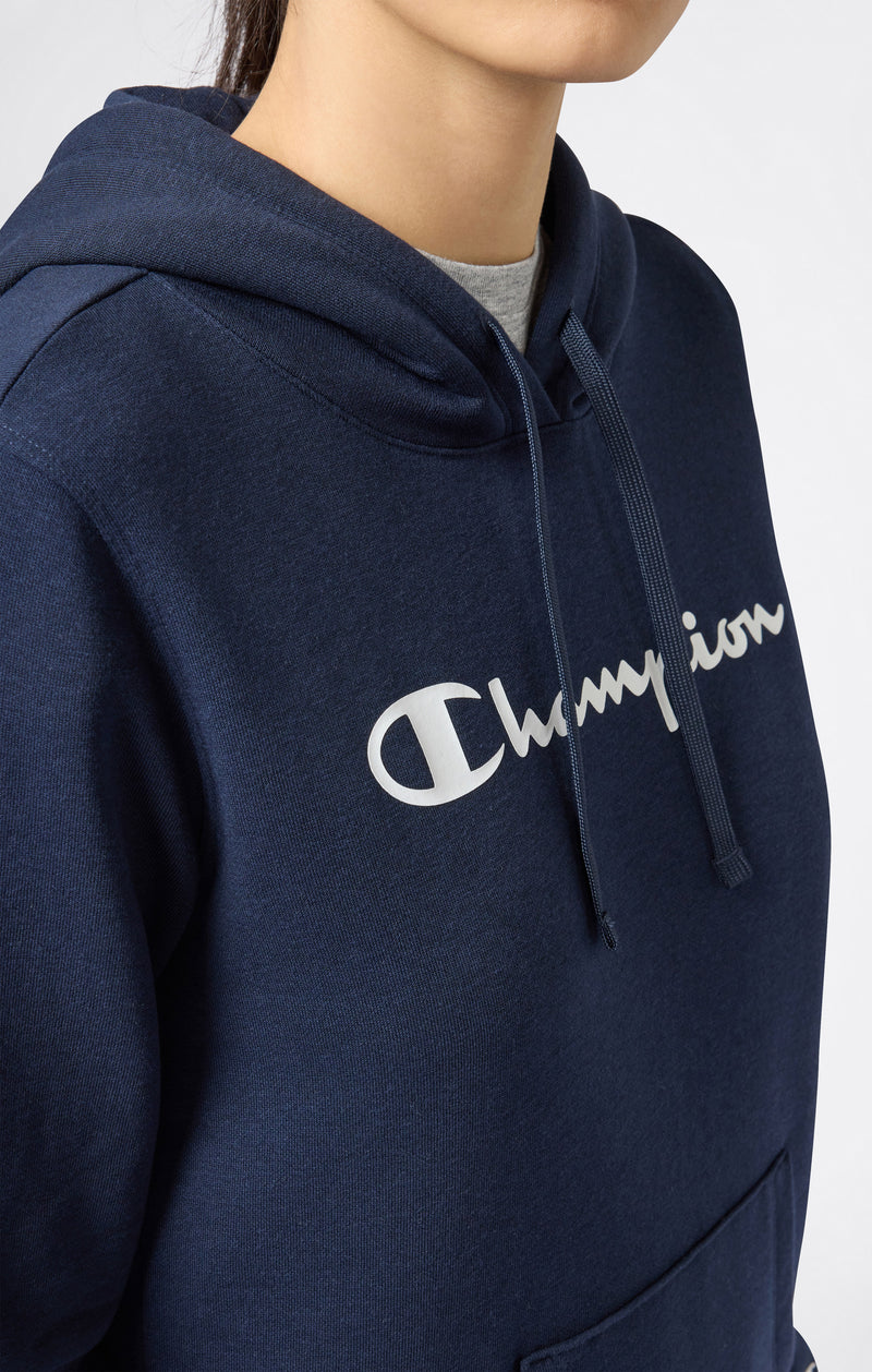 Sweat à Capuche Femme avec intérieur gratté Logo Script