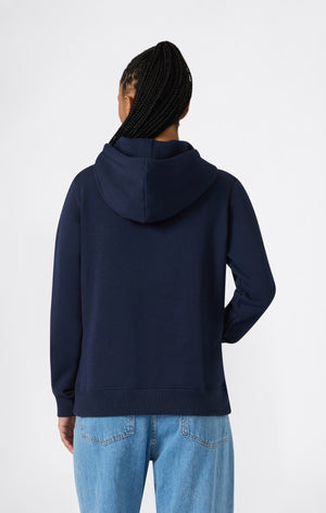 Sweat à Capuche Femme avec intérieur gratté Logo Script