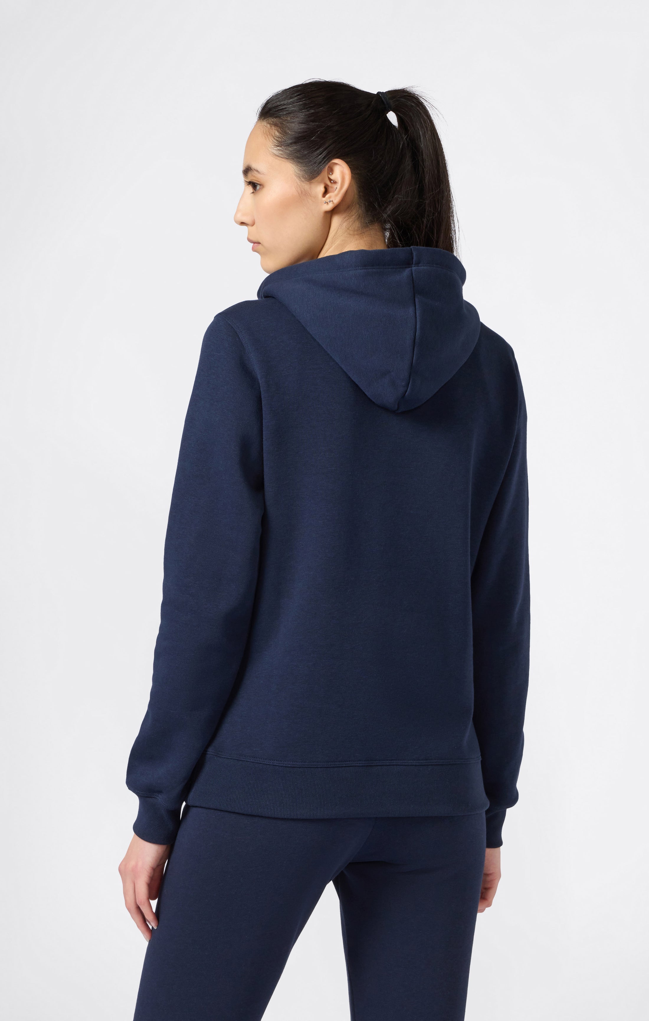 Sweat à Capuche Femme avec intérieur gratté Logo Script