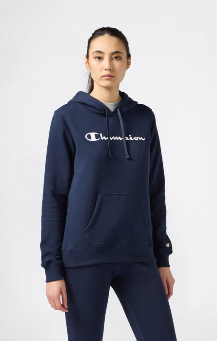 Women's Fleece Hooded Sweatshirt Script Logo