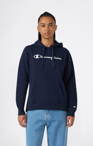 Sweat à Capuche Femme avec intérieur gratté Logo Script