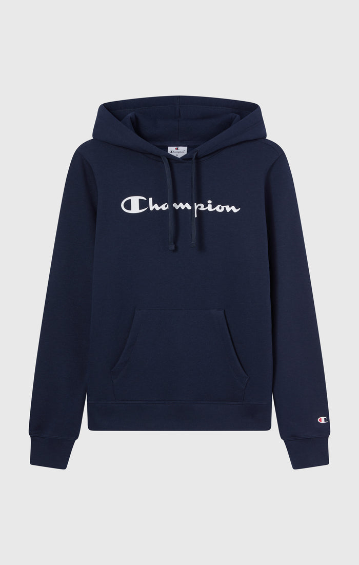 Women's Fleece Hooded Sweatshirt Script Logo
