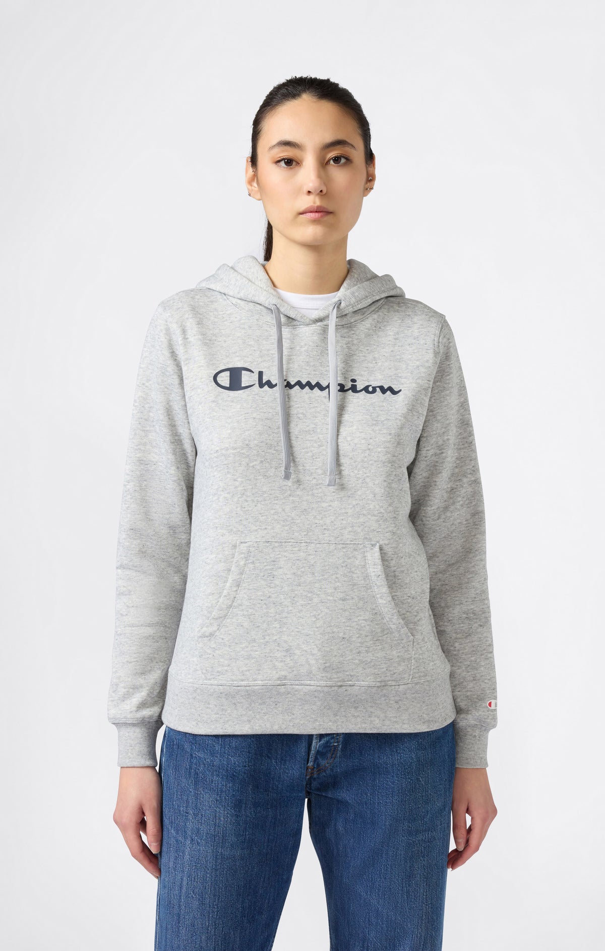 Women's Fleece Hooded Sweatshirt Script Logo