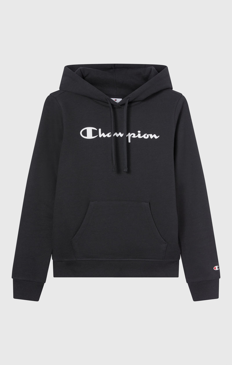 Kapuzen-Sweatshirt für Damen mit angerautem Innenmaterial Script-Logo