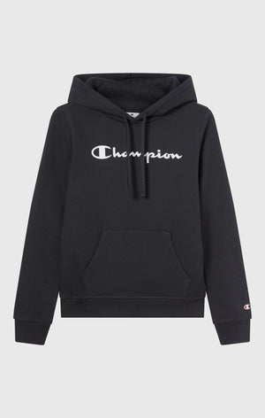 Kapuzen-Sweatshirt für Damen mit angerautem Innenmaterial Script-Logo