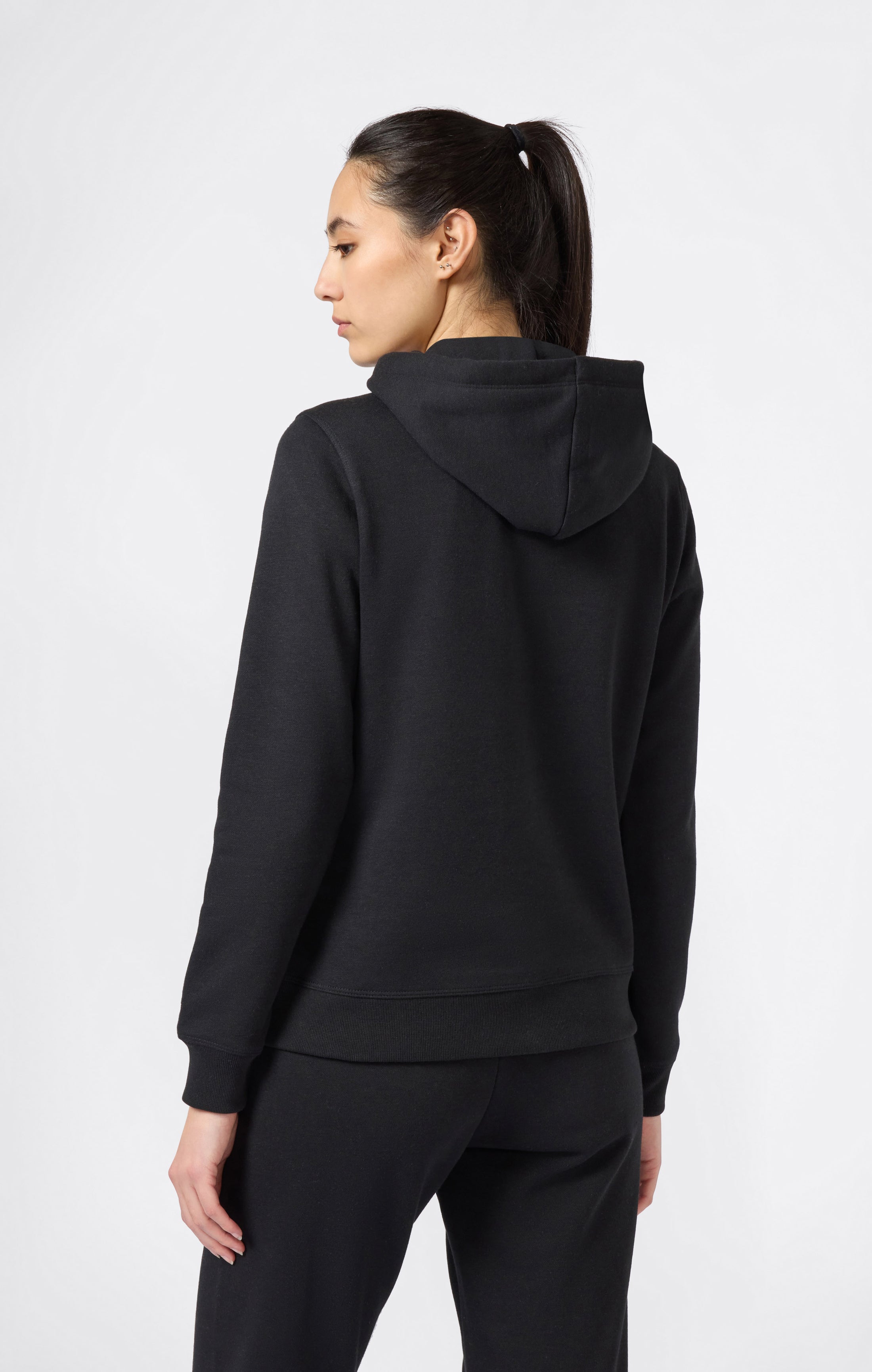 Kapuzen-Sweatshirt für Damen mit angerautem Innenmaterial Script-Logo