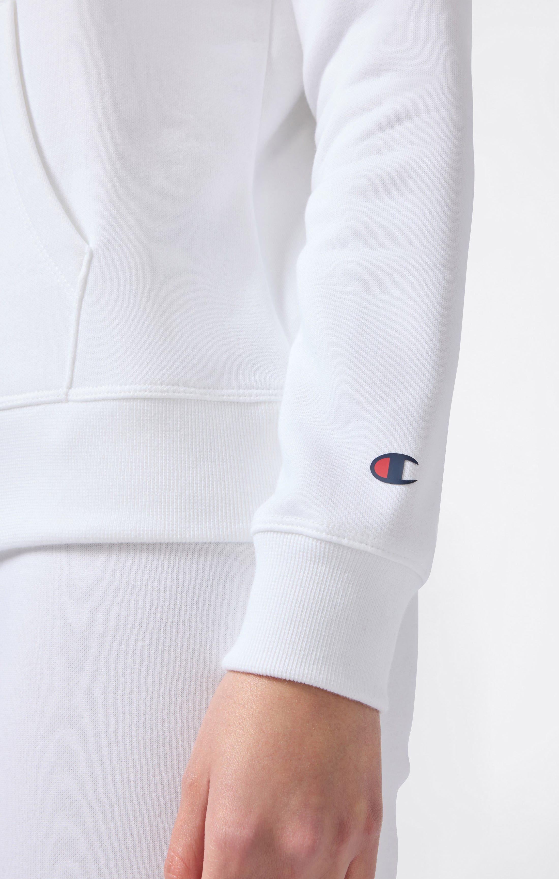 Sweat à Capuche Femme avec intérieur gratté Logo Script