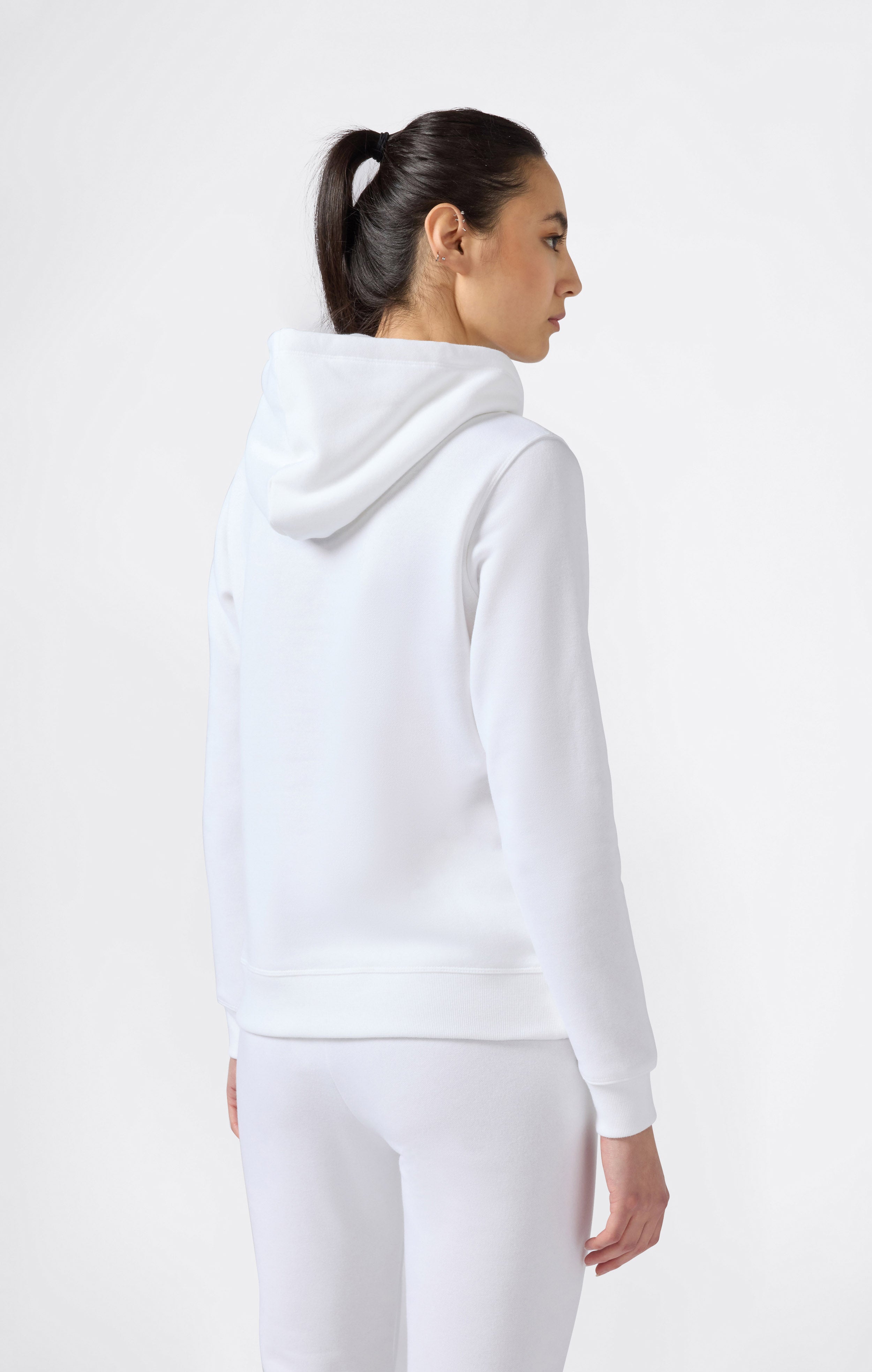 Sweat à Capuche Femme avec intérieur gratté Logo Script