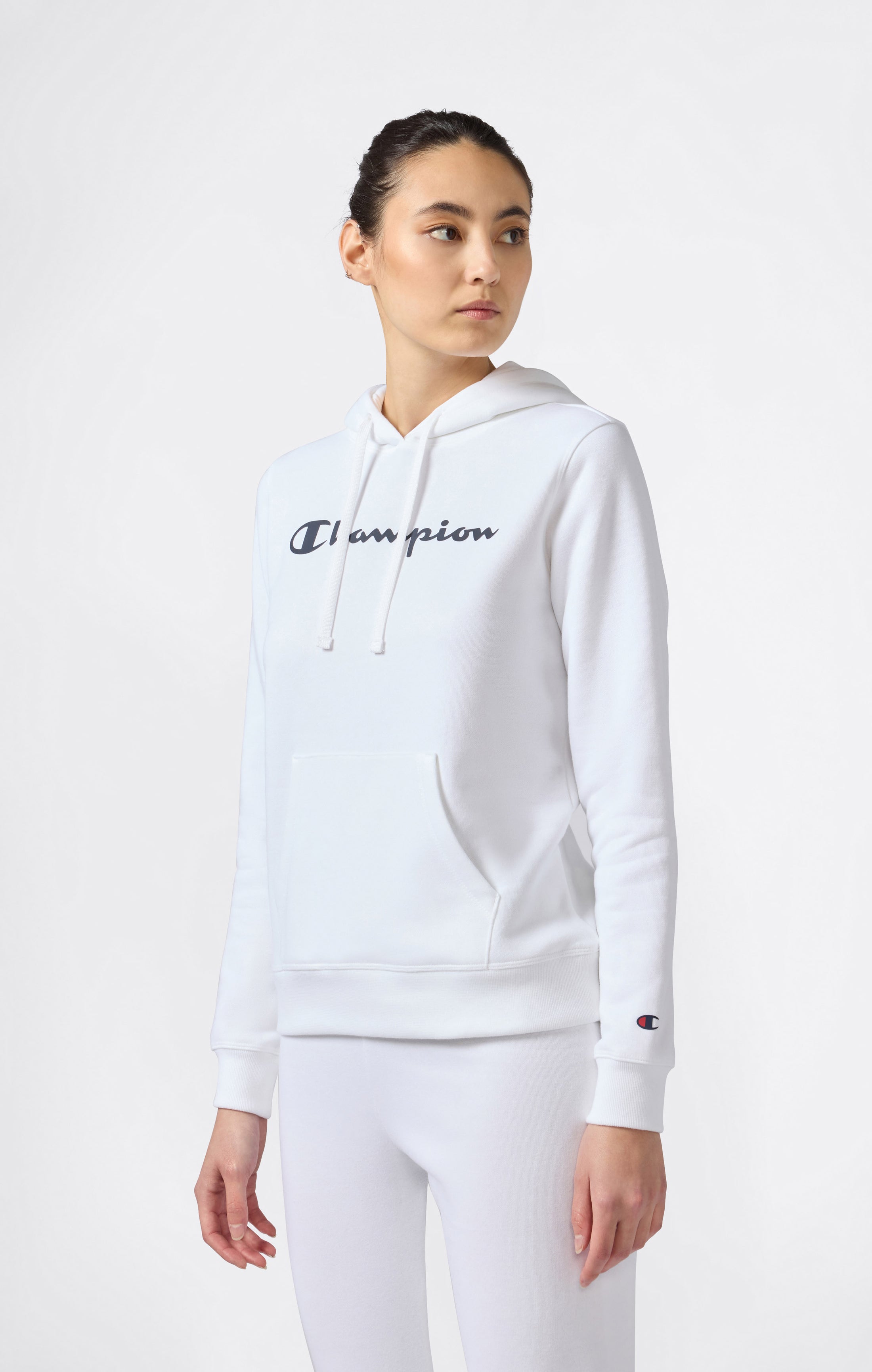 Felpa con Cappuccio con interno felpato da Donna Logo Script