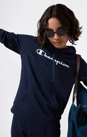 Lightweight Hoodie with Maxi Logo for Women