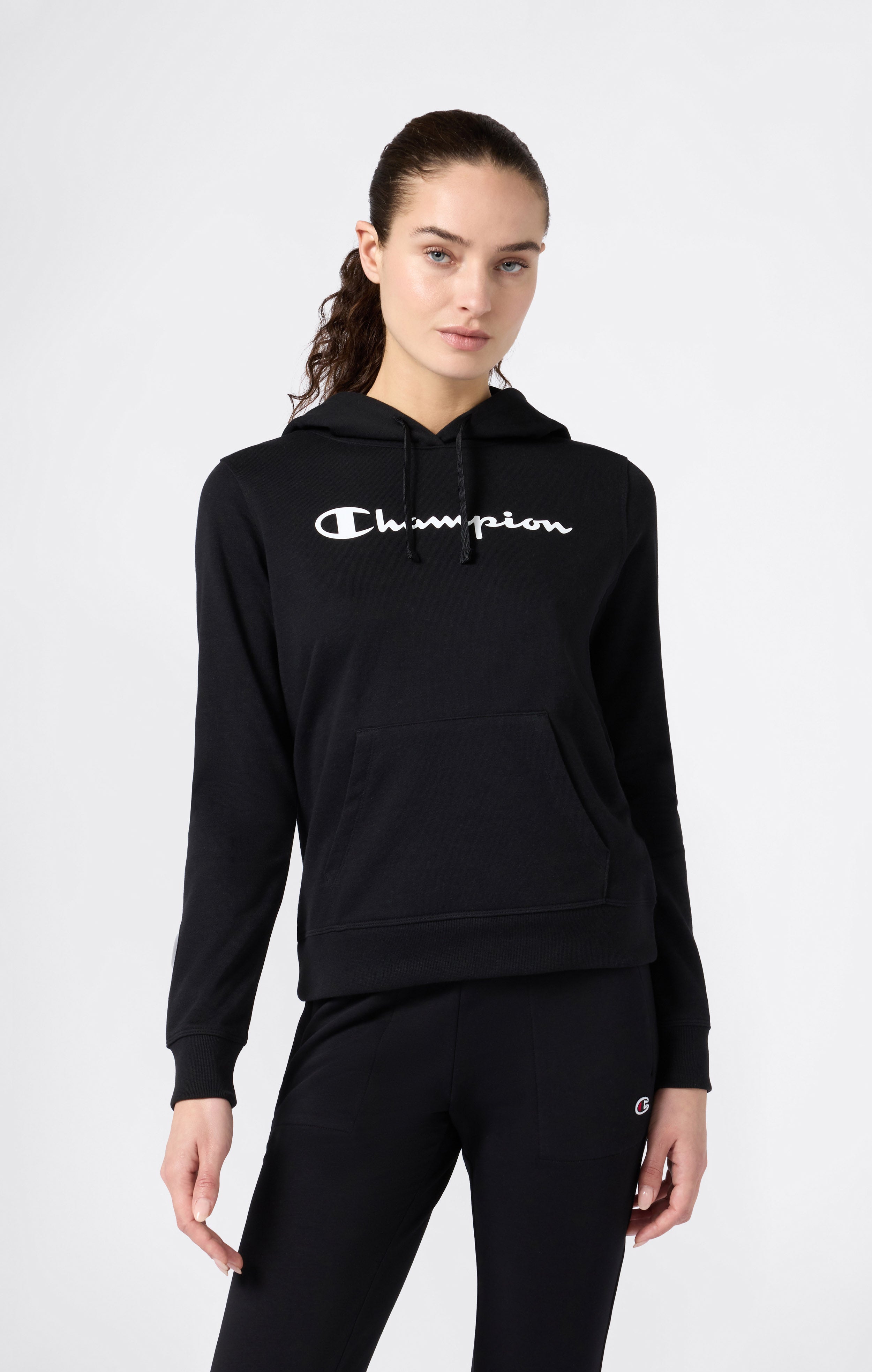 Lightweight Hoodie with Maxi Logo for Women