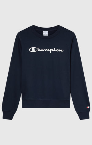 Leichtes Rundhals-Sweatshirt mit Großem Gedrucktem Logo für Damen