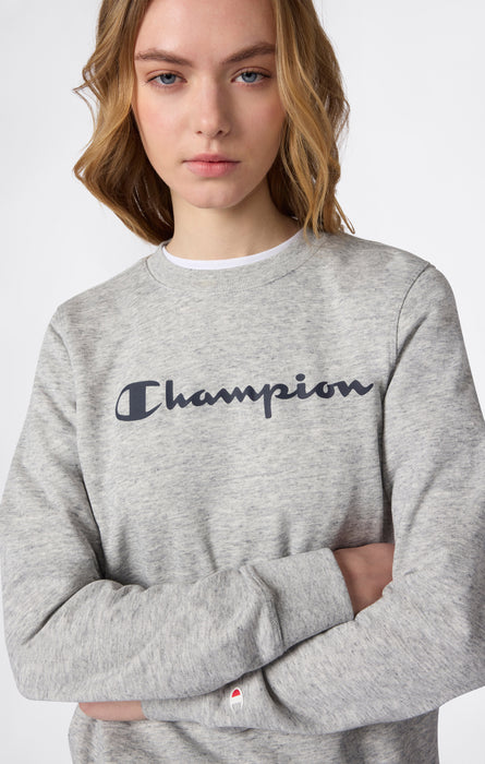 Sweat Léger Col Rond avec Maxi Logo Imprimé pour Femme