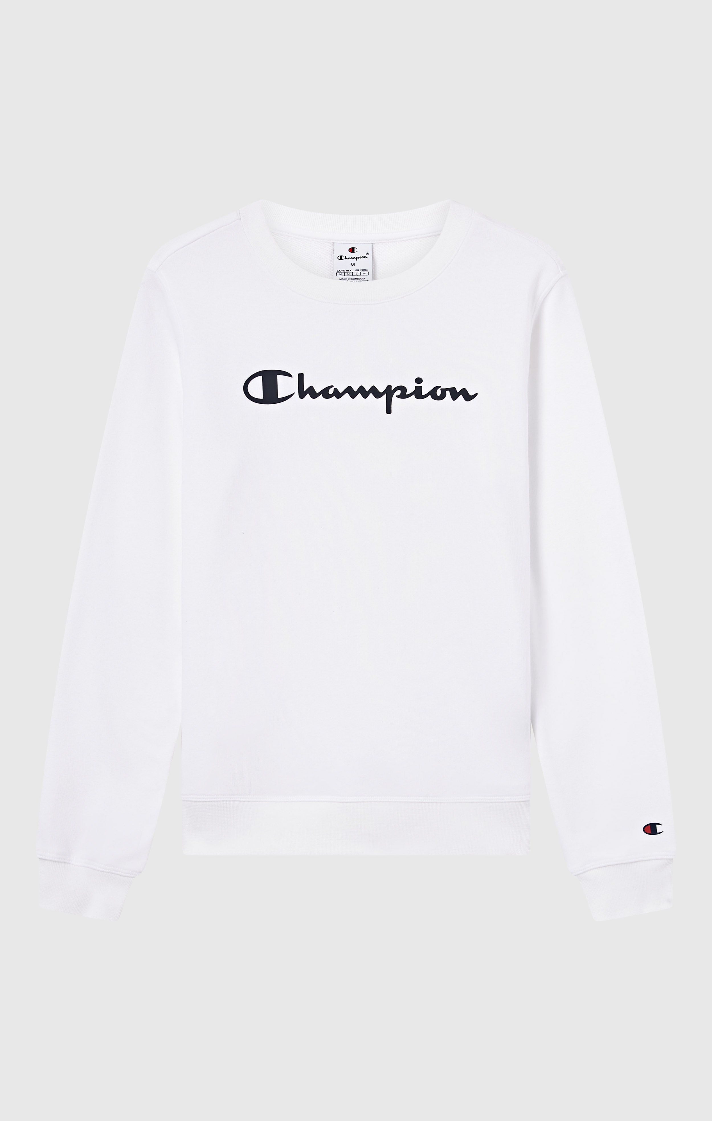 Leichtes Rundhals-Sweatshirt mit Großem Gedrucktem Logo für Damen