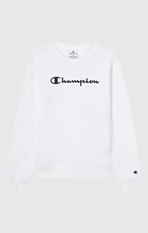 Leichtes Rundhals-Sweatshirt mit Großem Gedrucktem Logo für Damen