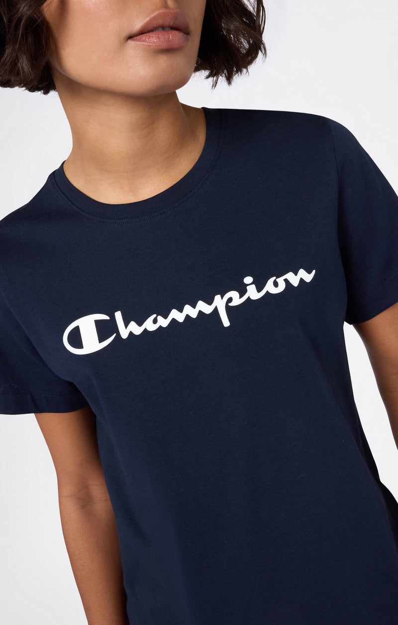 Damen T-Shirt Mit Script-Logo