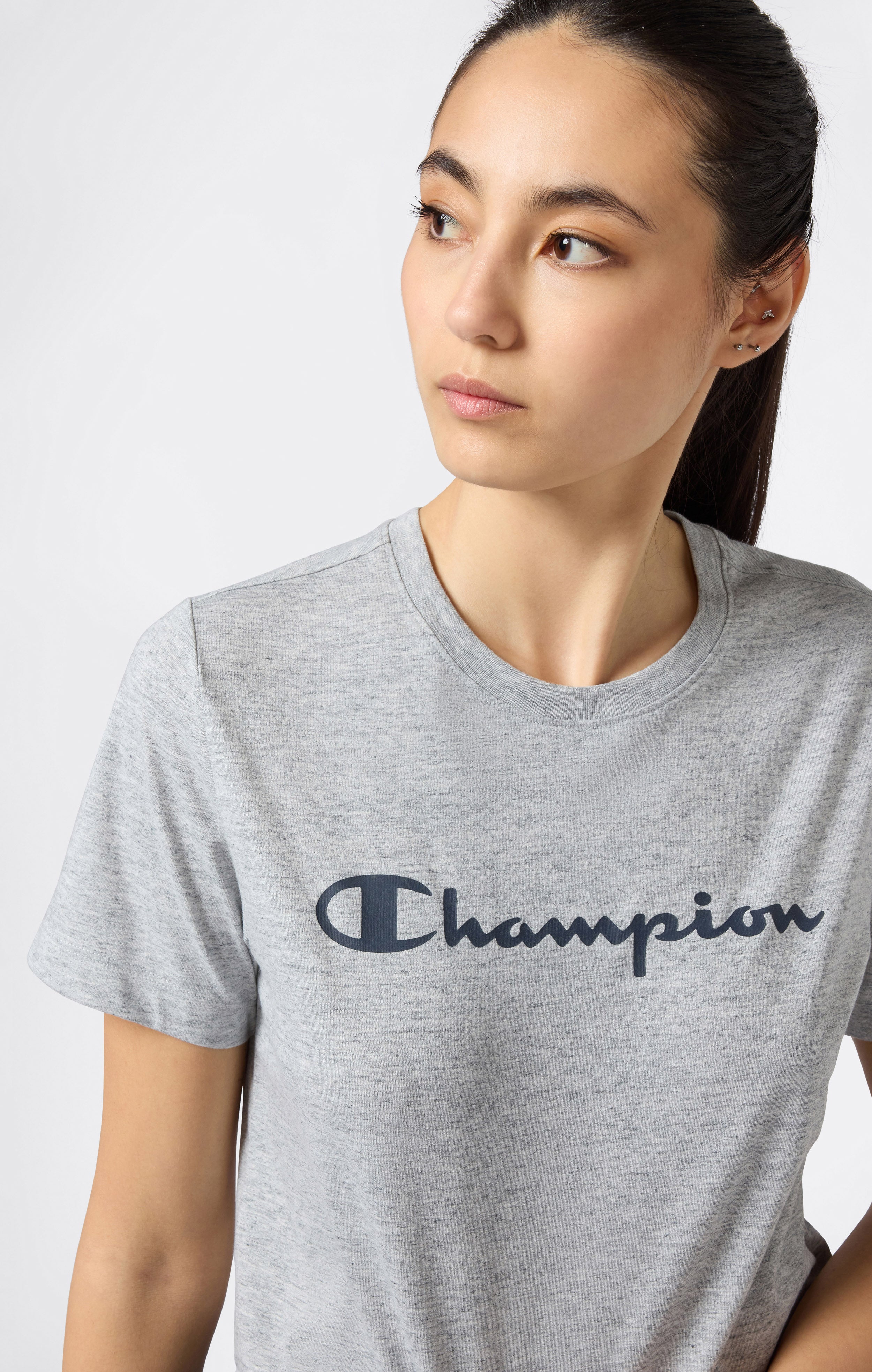 Damen T-Shirt Mit Script-Logo