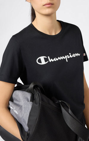 Damen T-Shirt Mit Script-Logo