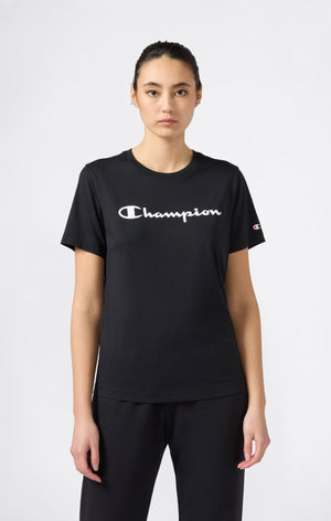 Damen T-Shirt Mit Script-Logo