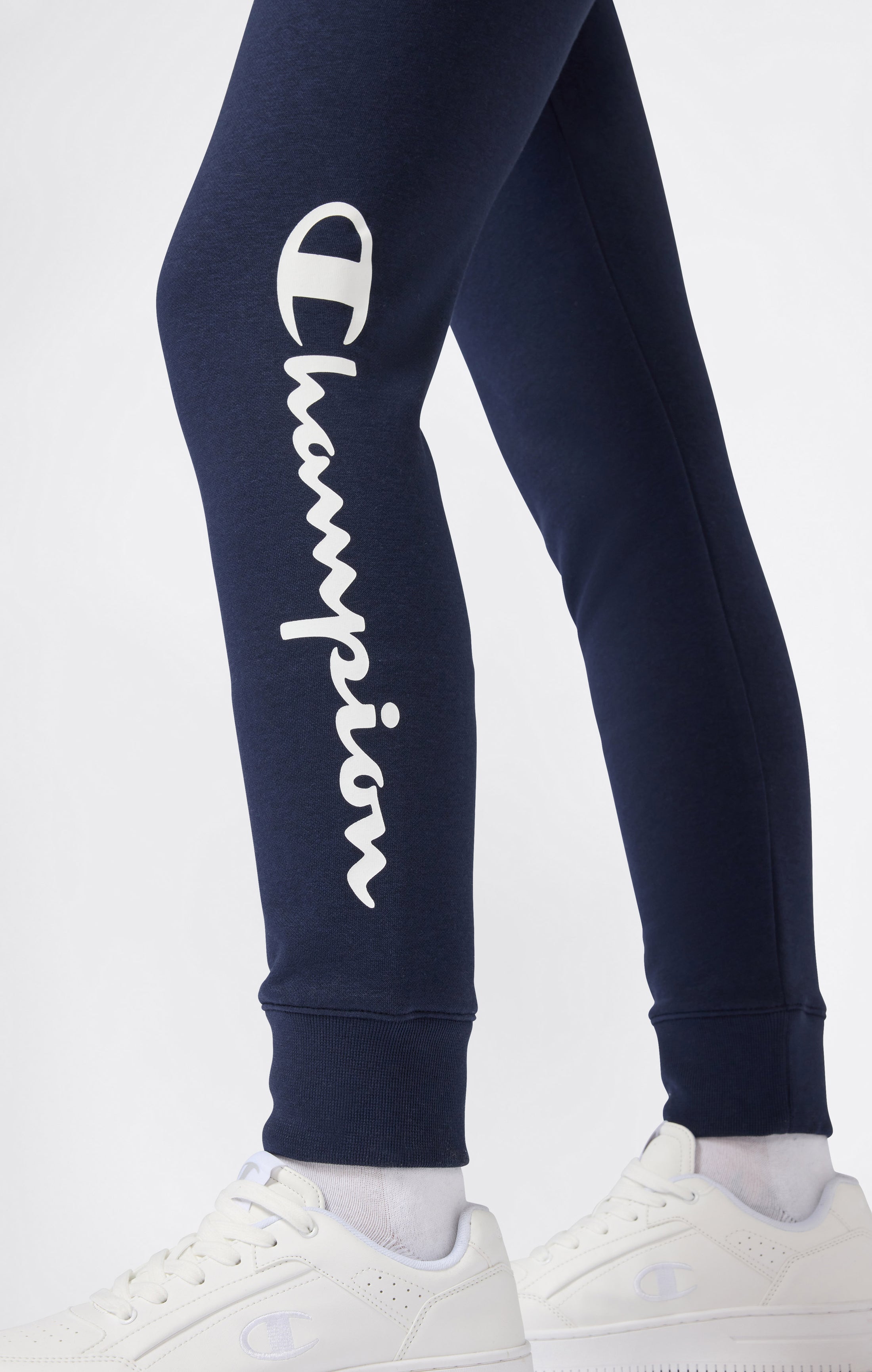 Jogging Femme Poignets Côtelés Logo Script