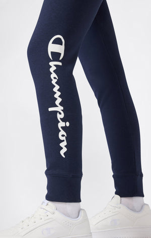 Jogging Femme Poignets Côtelés Logo Script