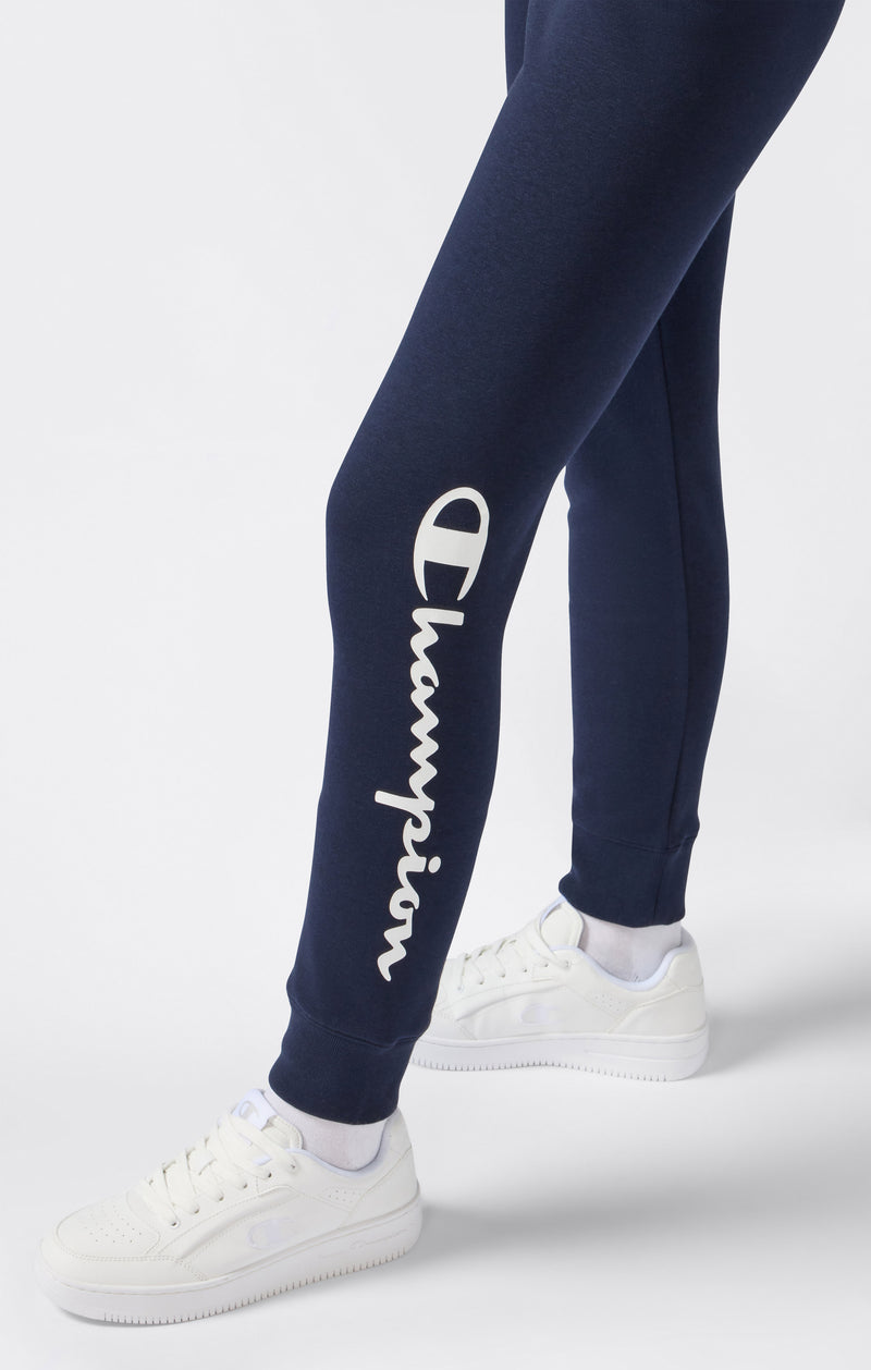 Jogging Femme Poignets Côtelés Logo Script