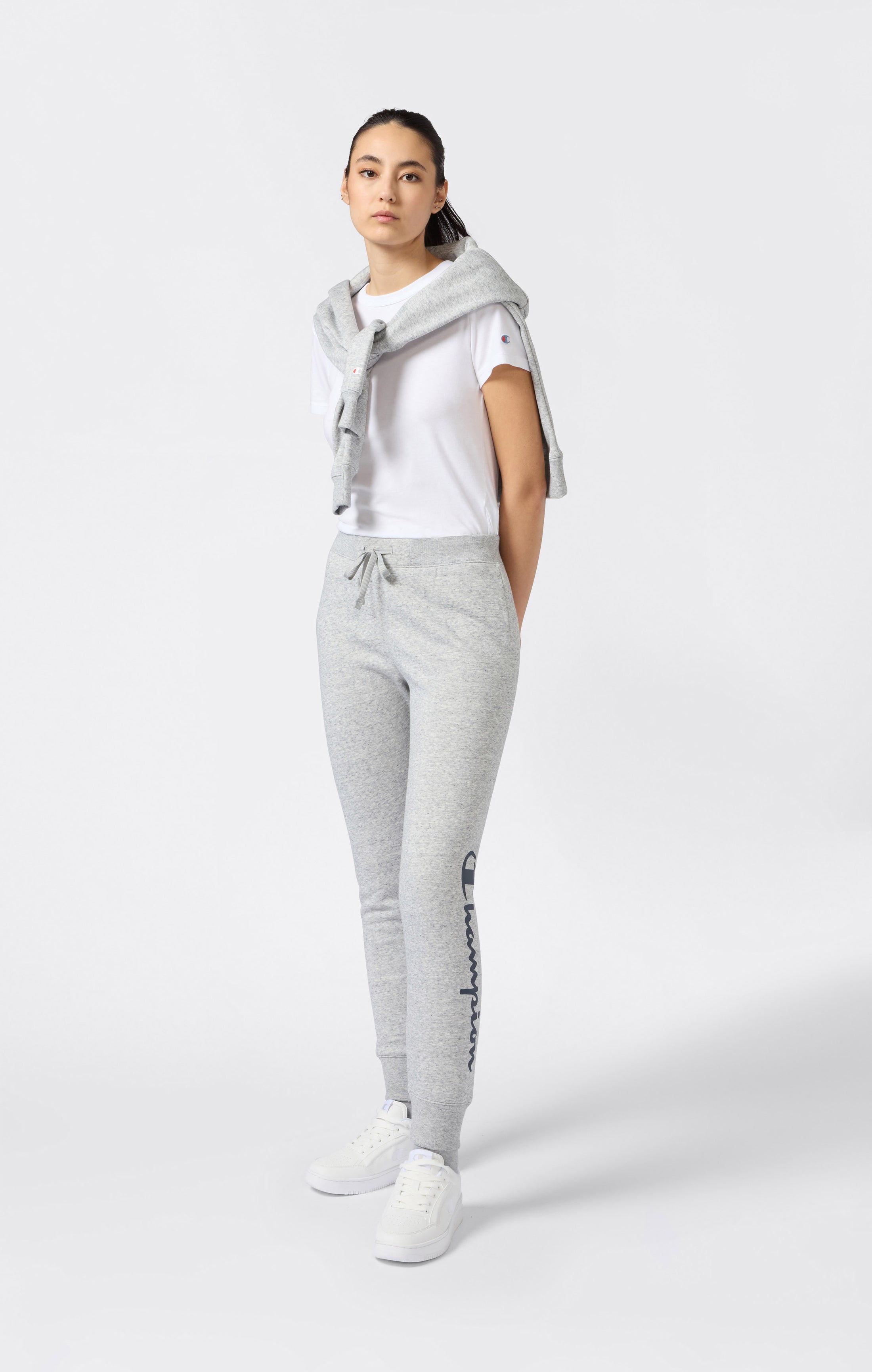 Pantaloni Jogger Donna Con Polsino E Logo Script