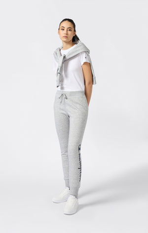 Pantaloni Jogger Donna Con Polsino E Logo Script