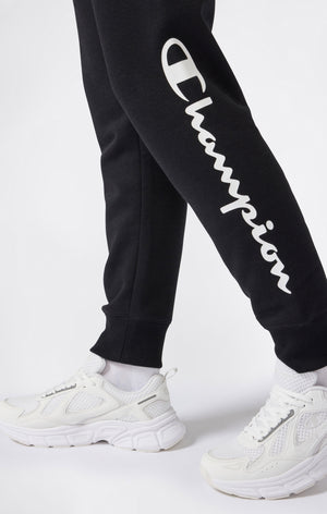 Women's Script Logo Rib Cuff Jogger Pants