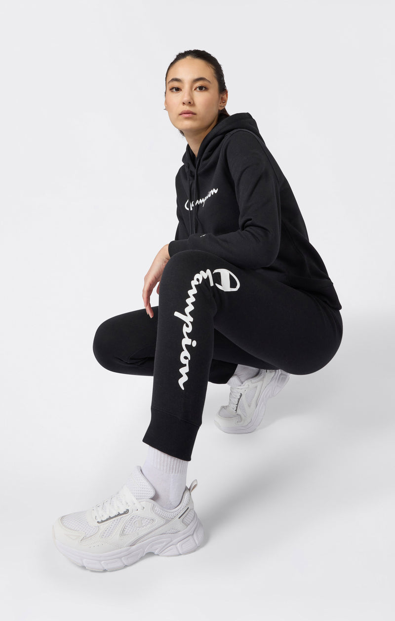 Pantaloni Jogger Donna Con Polsino E Logo Script