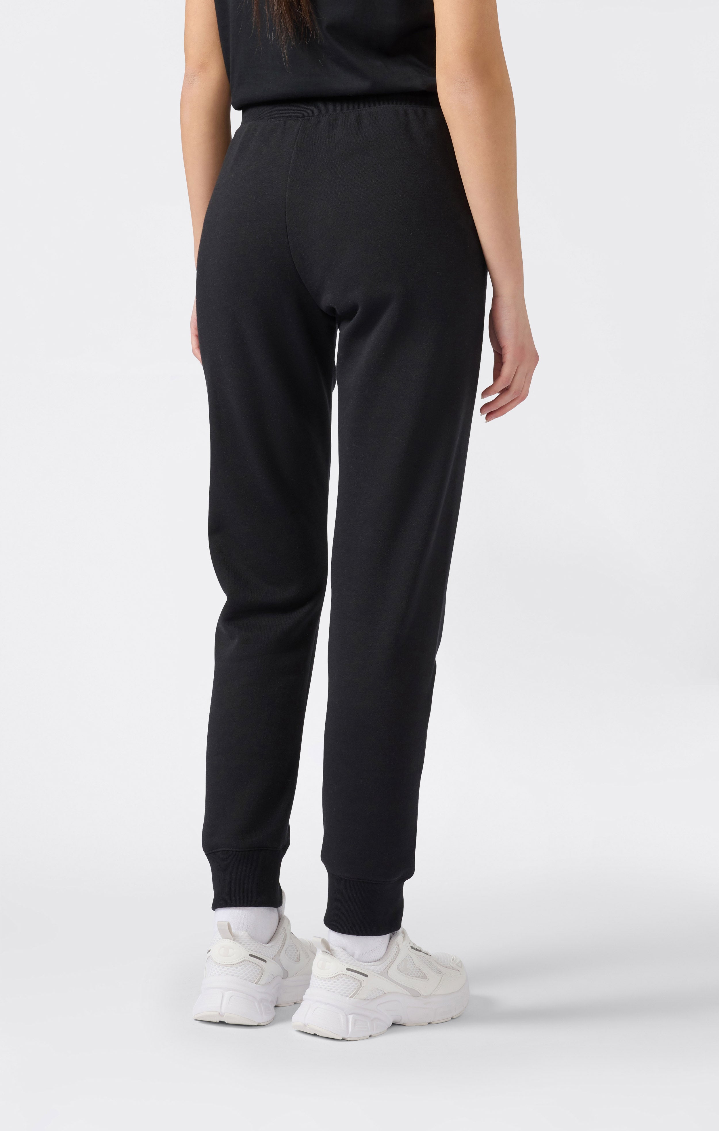 Jogging Femme Poignets Côtelés Logo Script