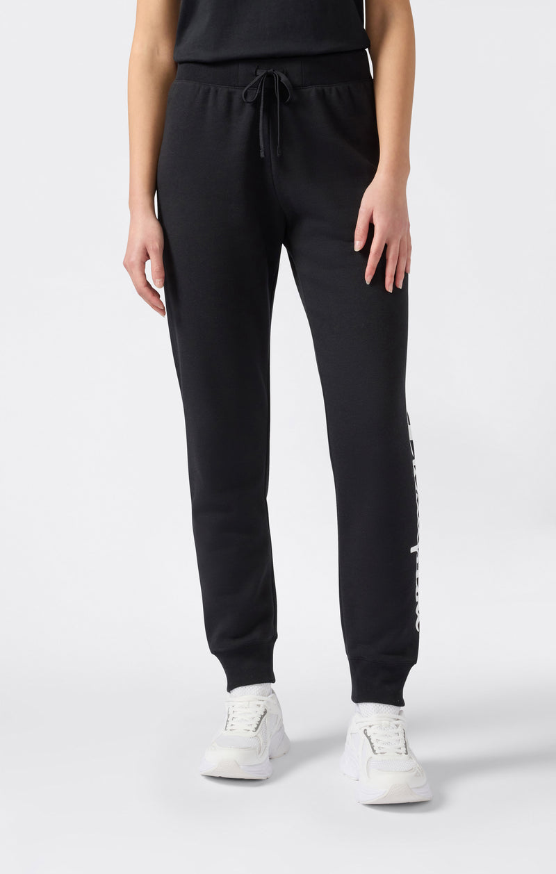 Pantaloni Jogger Donna Con Polsino E Logo Script