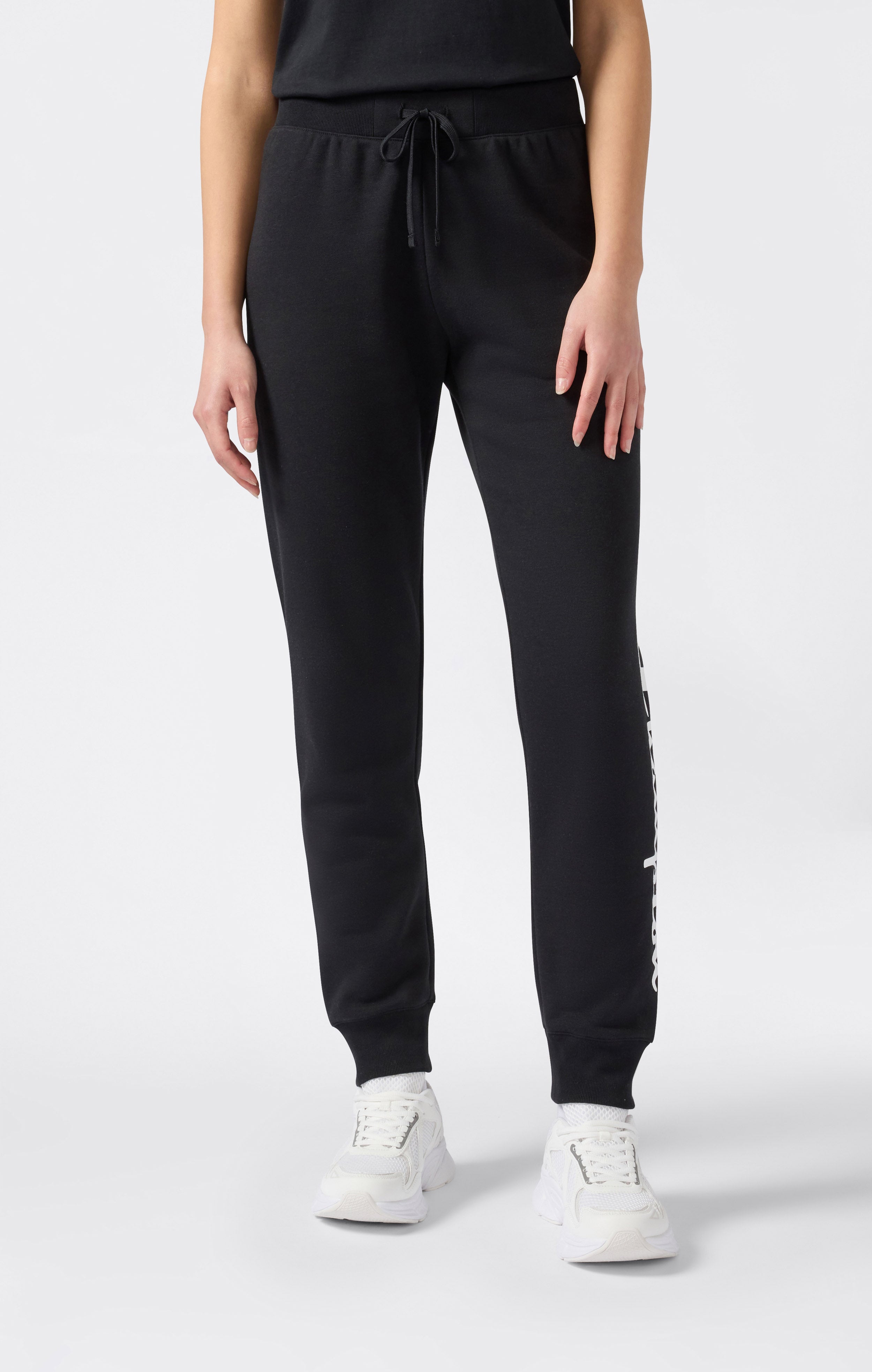 Pantaloni Jogger Donna Con Polsino E Logo Script