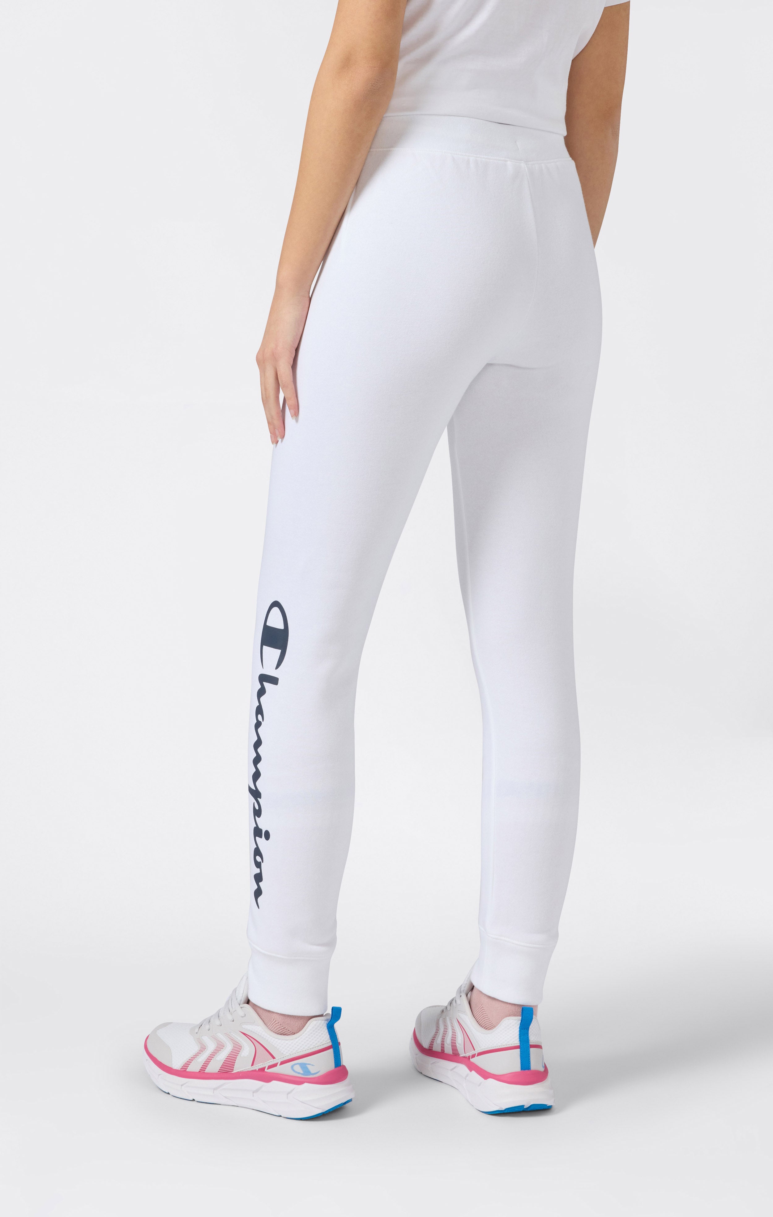 Pantaloni Jogger Donna Con Polsino E Logo Script