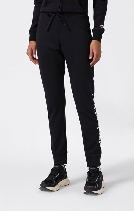 Leichte Jogger-Hose mit Rippbündchen und Großem Gedrucktem Logo für Damen