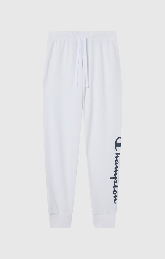 Pantaloni Joggers Leggeri con Polsino a Costina e Maxi Logo Stampato da Donna