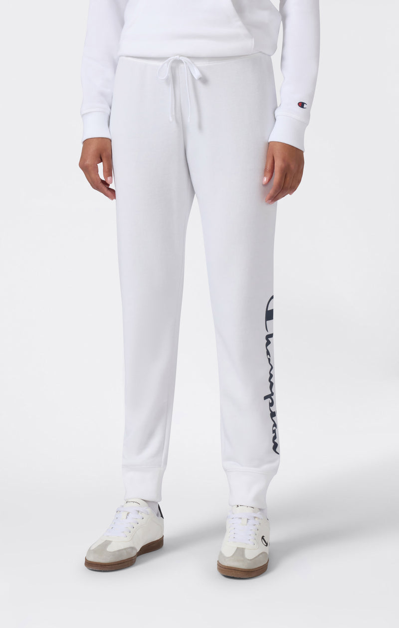 Leichte Jogger-Hose mit Rippbündchen und Großem Gedrucktem Logo für Damen