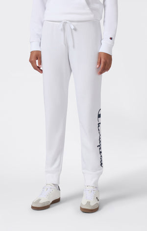 Leichte Jogger-Hose mit Rippbündchen und Großem Gedrucktem Logo für Damen