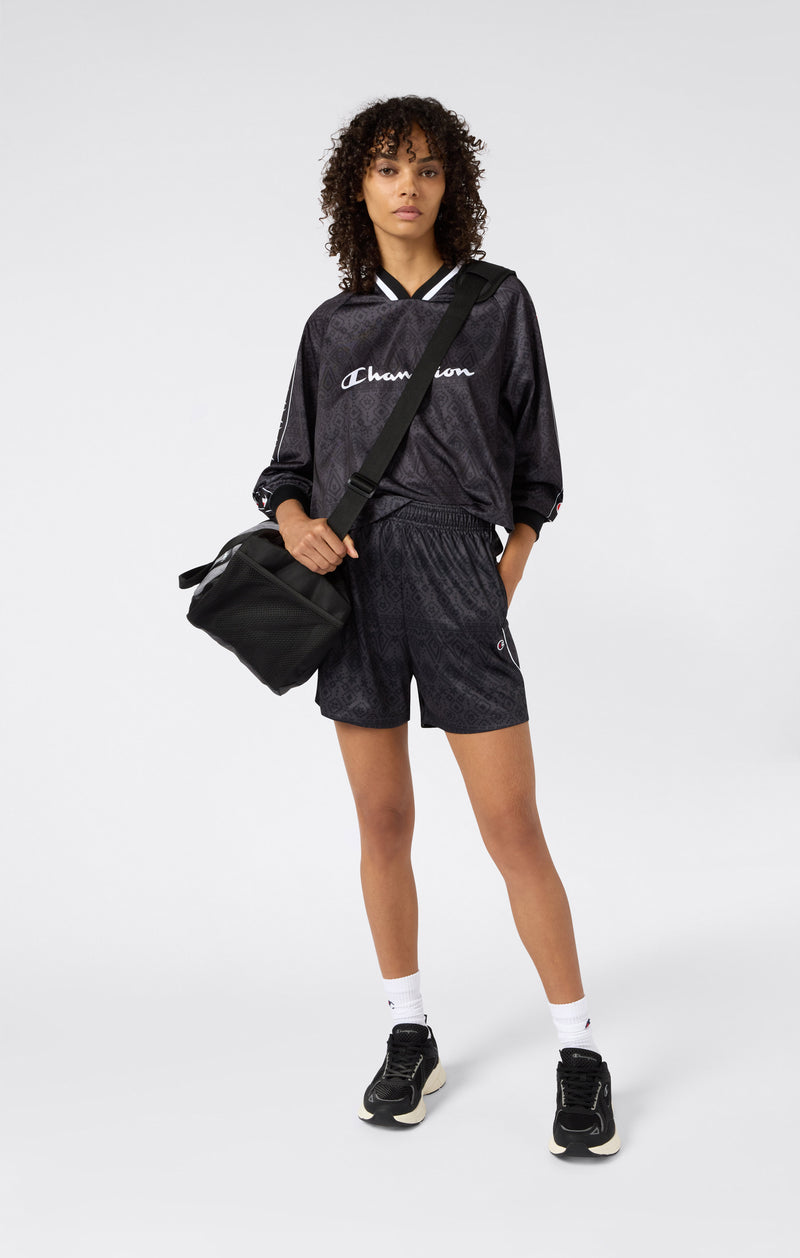 T-Shirt Femme Manches Longues Col En V Sport Heritage