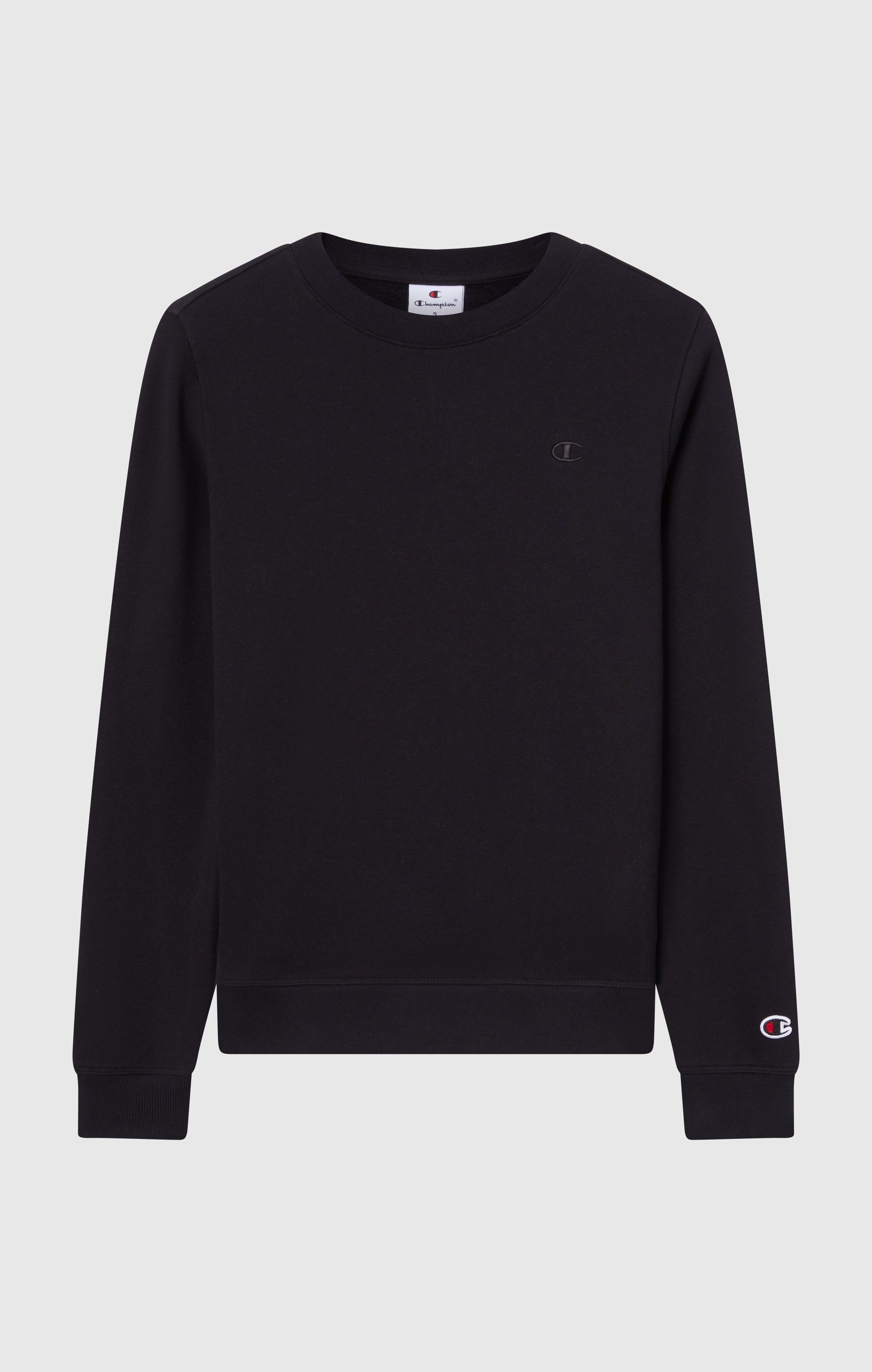 Women's Fleece Crewneck Sweatshirt Icons Black icons tonal