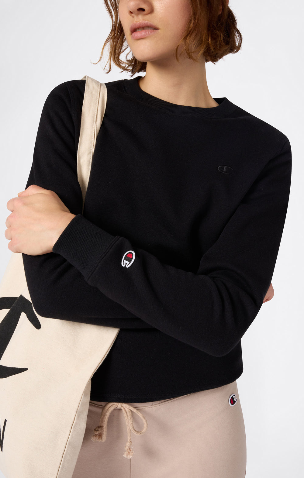 Felpa Donna FTCayanz Oversize Con Tasche - Cotone Comodo, Manica Lunga, Girocollo - Foto 2