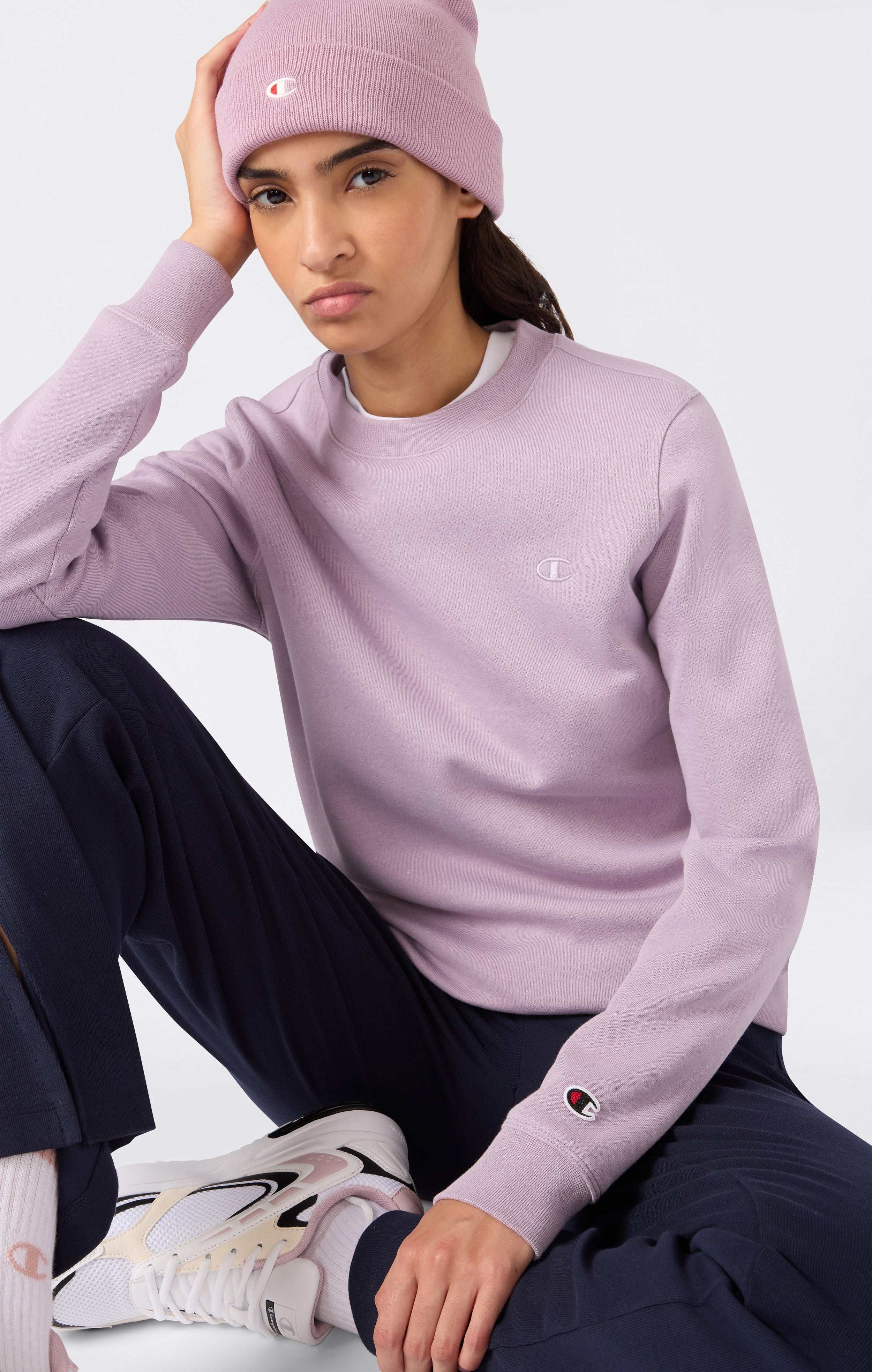 Felpa Girocollo Interno Felpato Icons Da Donna