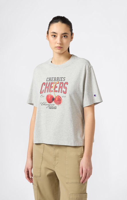 Camiseta Mujer Con Gráfico De Corte Holgado